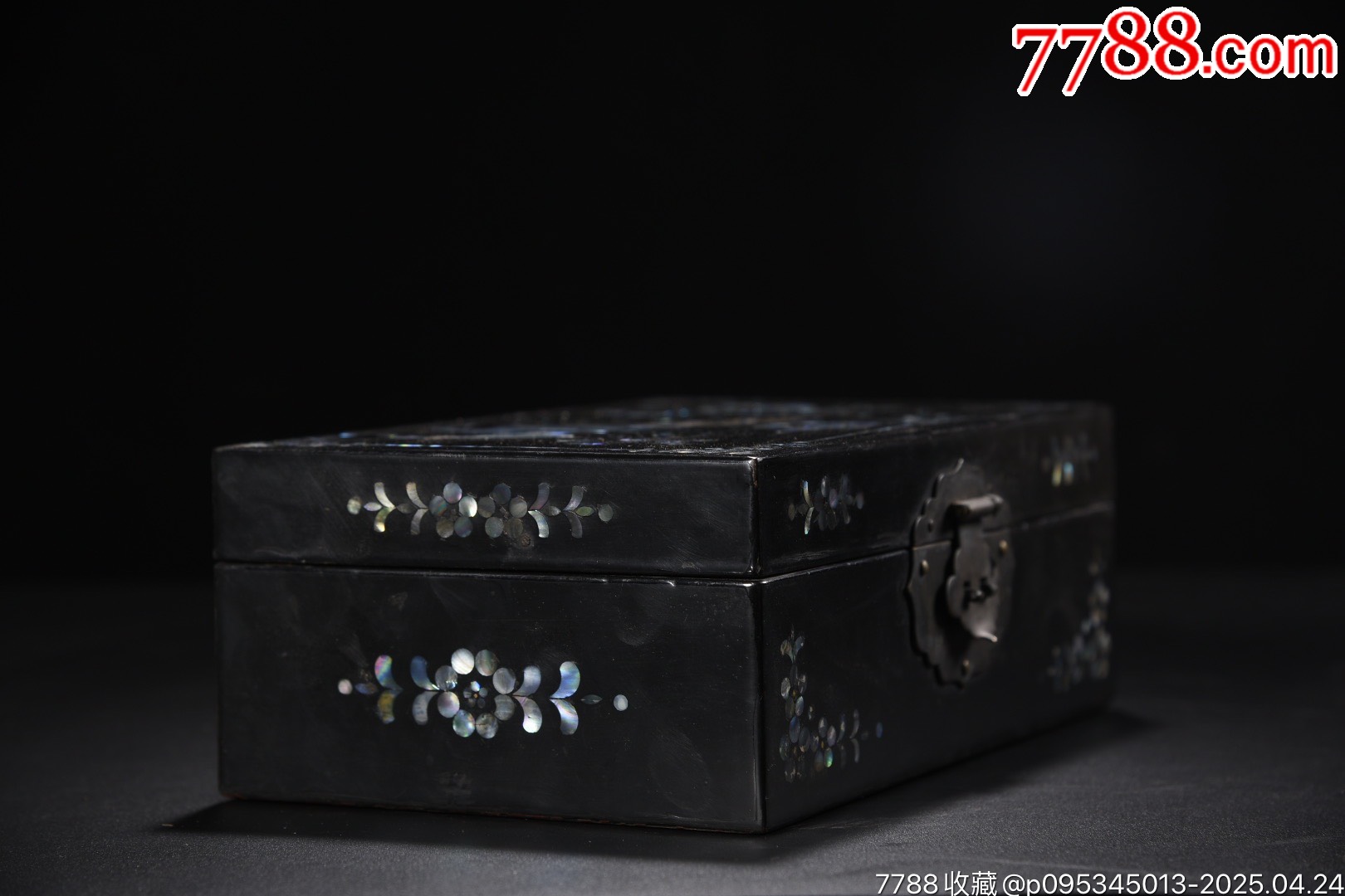 螺鈿漆器孔雀圖文房盒_價(jià)格599元【子健老貨】_第3張_