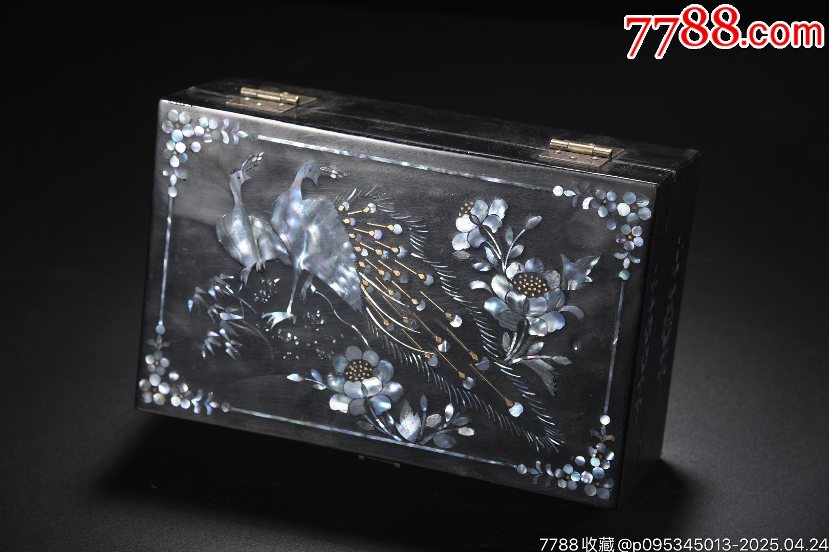 螺鈿漆器孔雀圖文房盒_價(jià)格599元【子健老貨】_第6張_