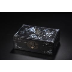 螺鈿漆器孔雀圖文房盒(au41086914)_子健老貨