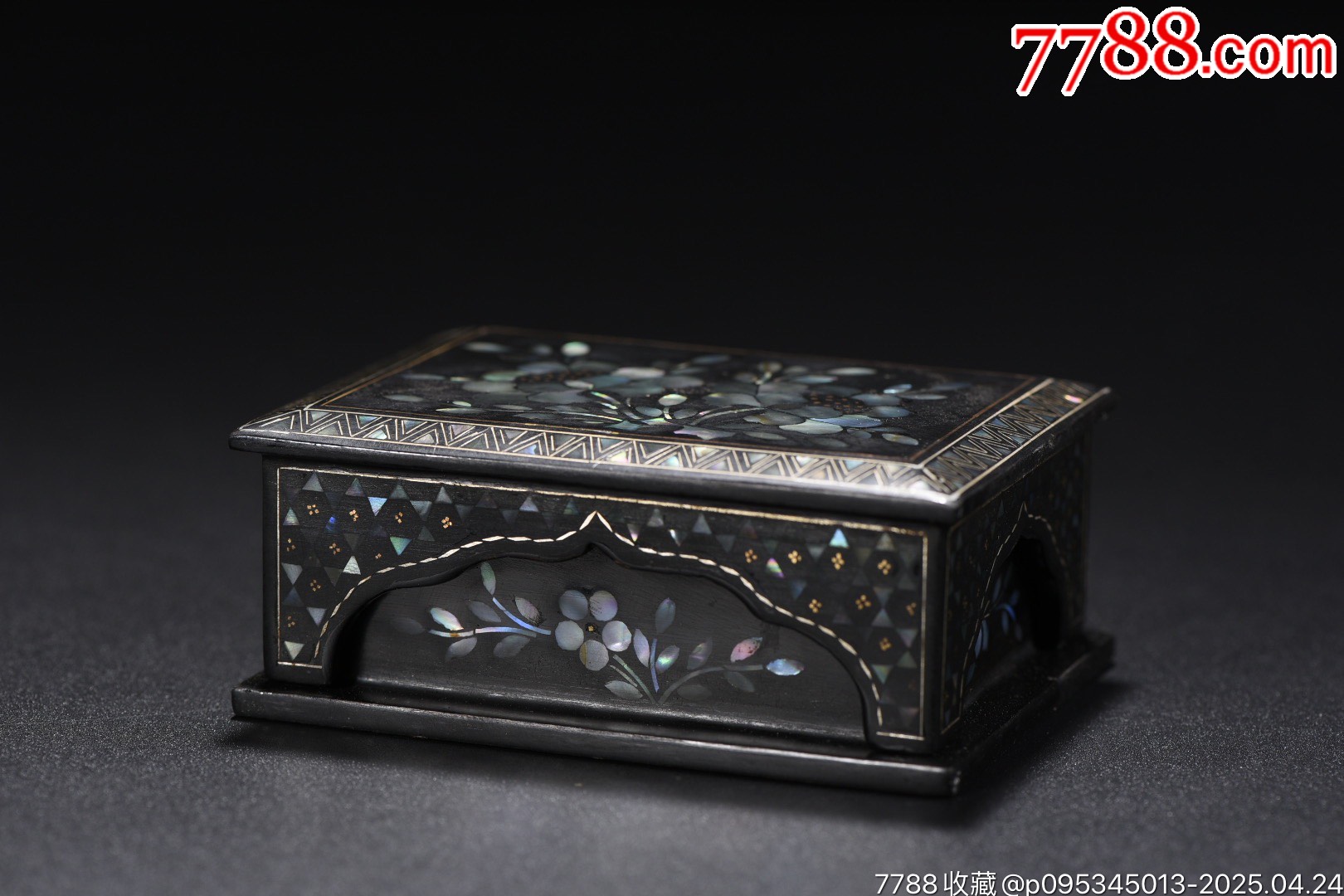 螺鈿漆器花卉紋文房盒_價(jià)格399元【子健老貨】_第2張_
