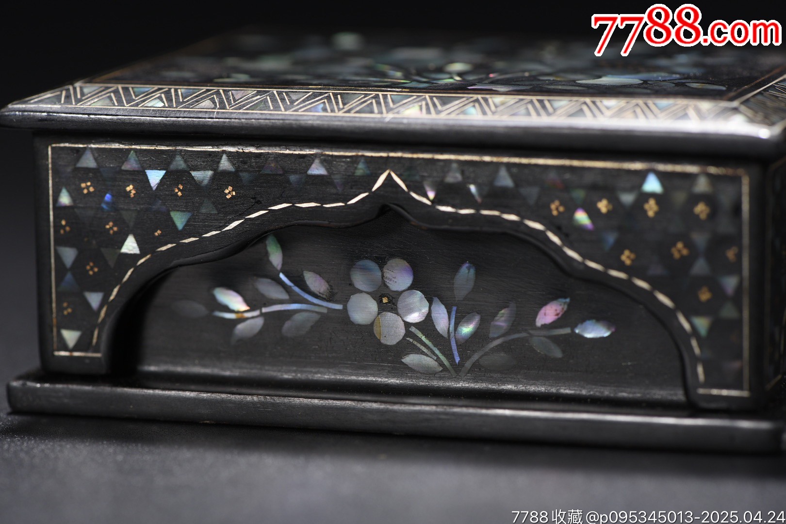 螺鈿漆器花卉紋文房盒_價(jià)格399元【子健老貨】_第3張_