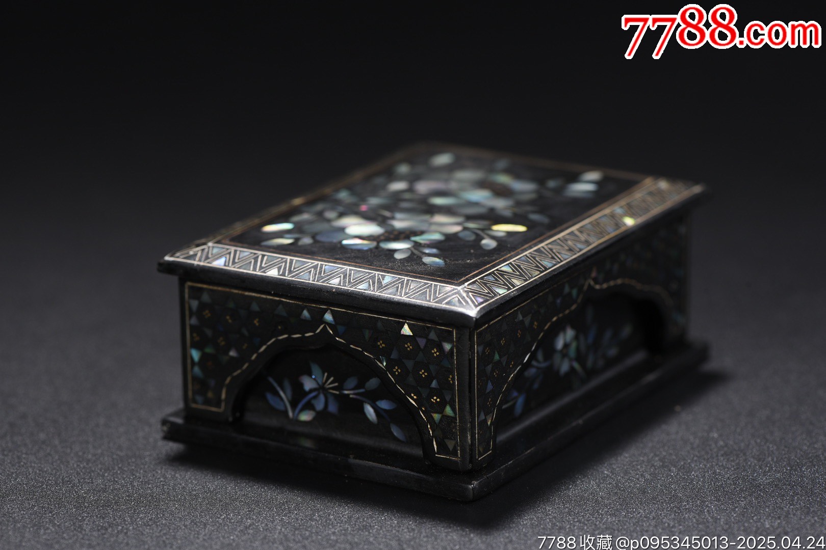 螺鈿漆器花卉紋文房盒_價(jià)格399元【子健老貨】_第6張_