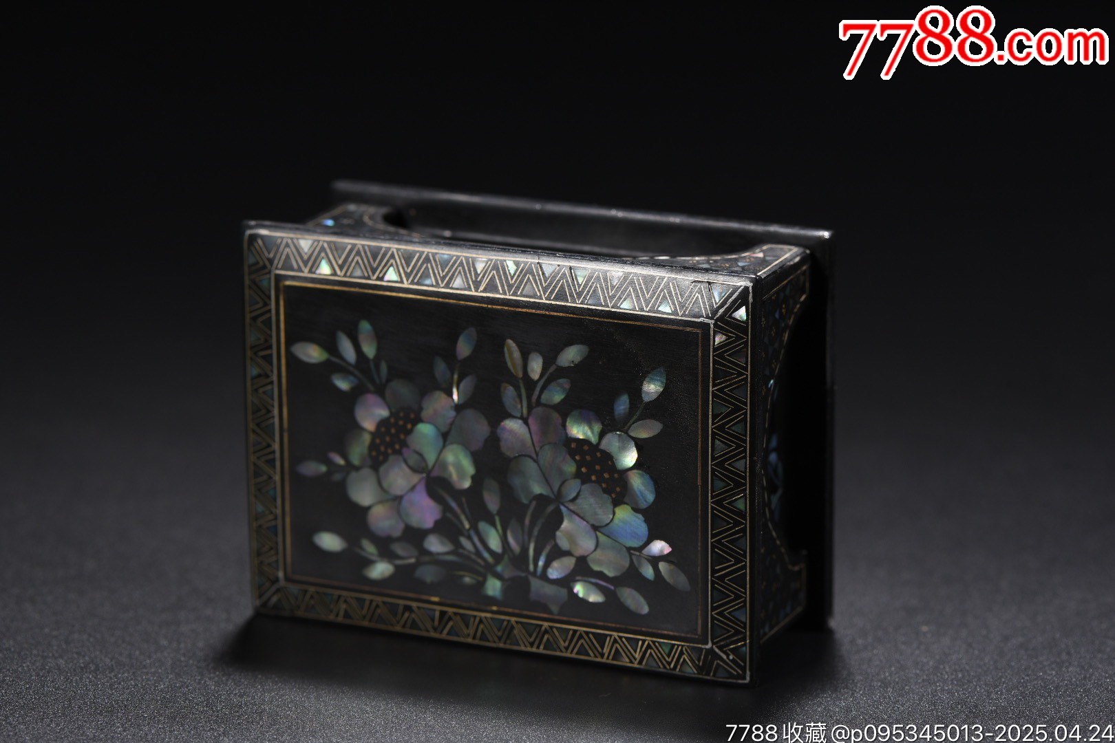 螺鈿漆器花卉紋文房盒_價(jià)格399元【子健老貨】_第7張_