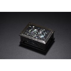 螺鈿漆器花卉紋文房盒(au41086926)_子健老貨