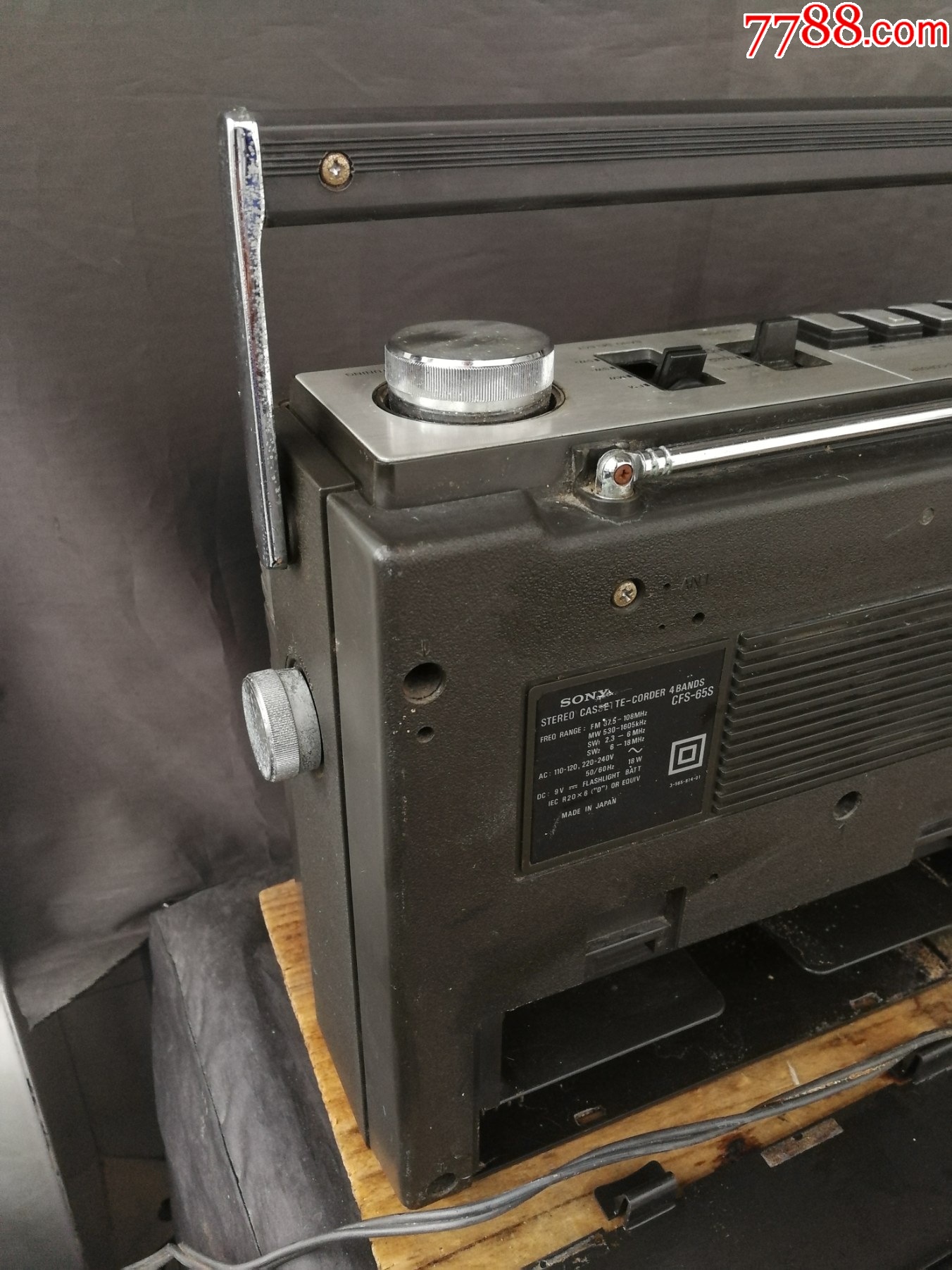 索尼CFS-65S收錄機(jī)_價(jià)格160元_第10張_