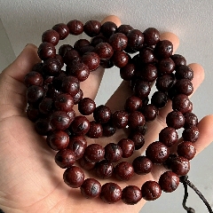 藏傳鳳眼菩提念珠菩提108圓滿珠子規(guī)整褒獎磨損自然盤念足數(shù)108顆