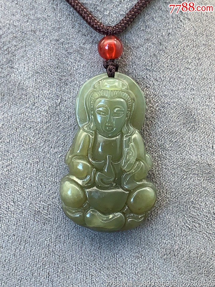純天然和田玉觀音_價格17元_第10張_
