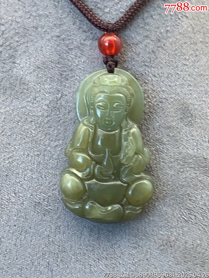 純天然和田玉觀音_價格17元_第13張_