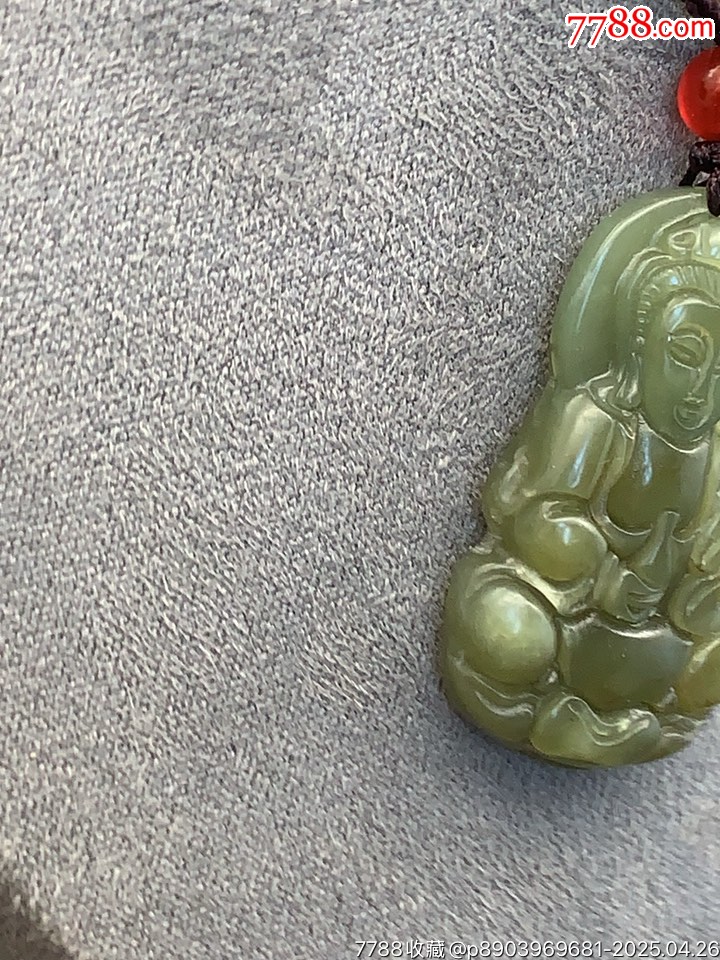 純天然和田玉觀音_價格17元_第15張_