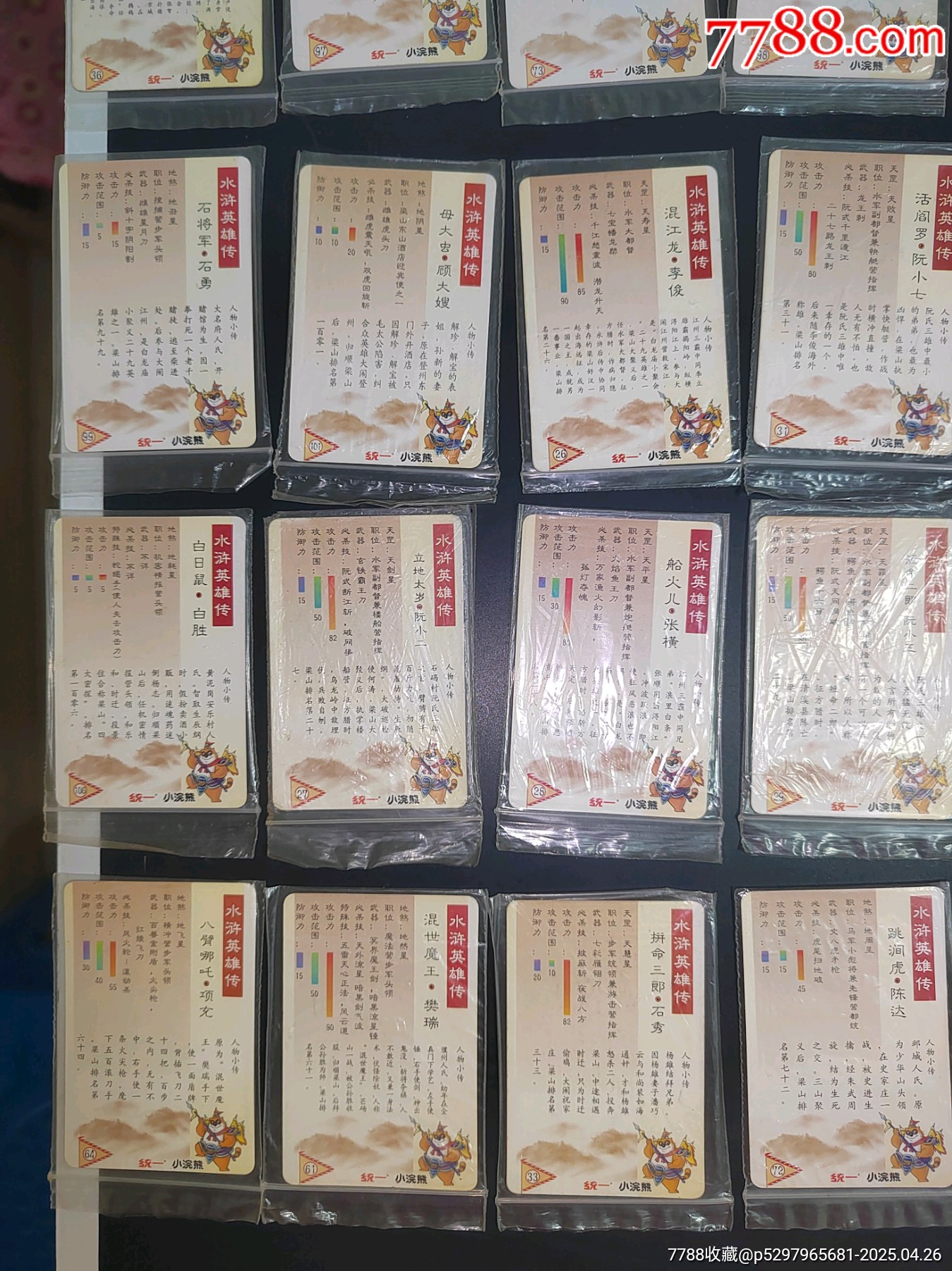 小浣熊水滸卡北細(xì)無八一組_價格100元_第10張_