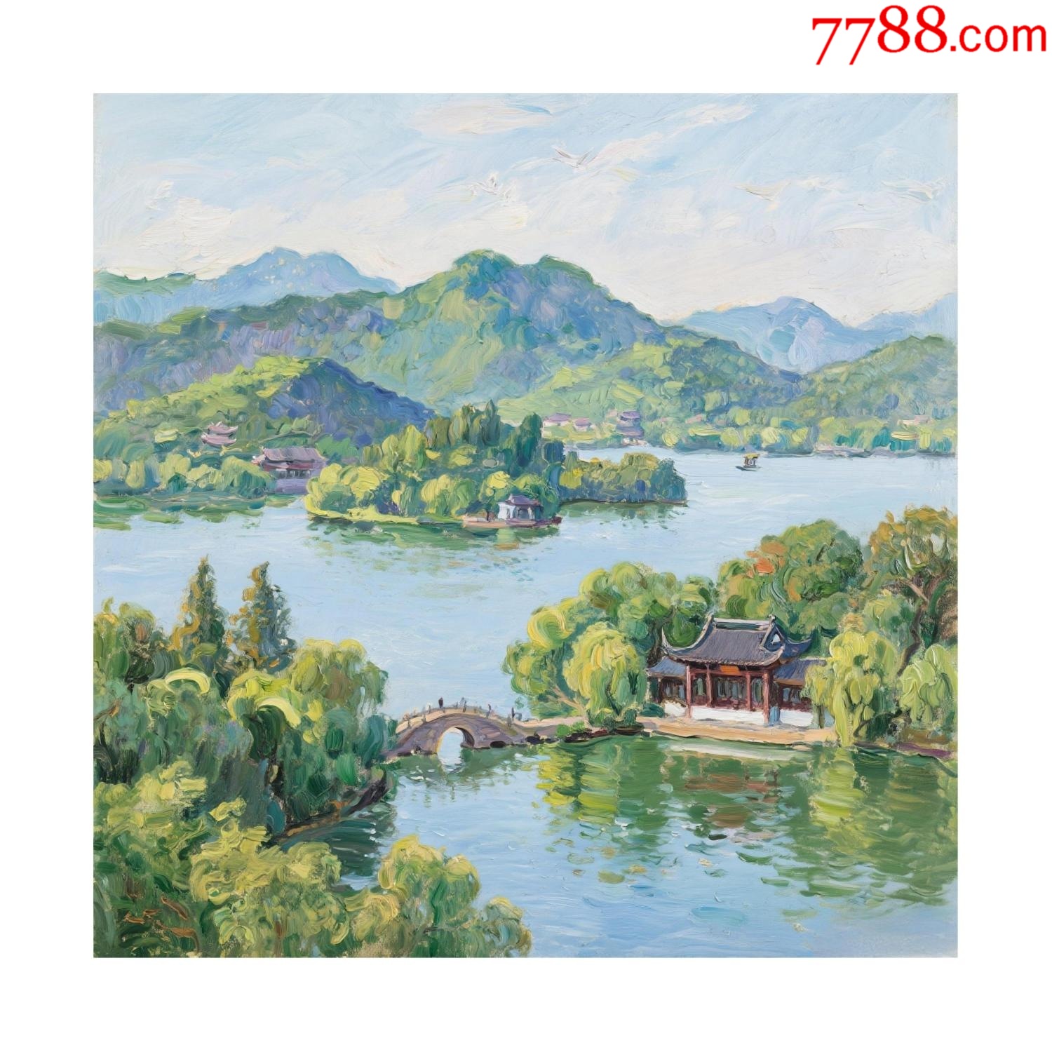 風(fēng)景油畫原創(chuàng)作品_價格50元_第1張_
