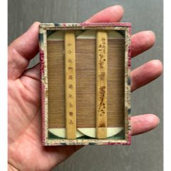 民國(guó)常州永記老王大昌梳篦號(hào)/牌樓商標(biāo)梳篦一對(duì)