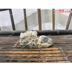 壽山石高山水墨擺件_