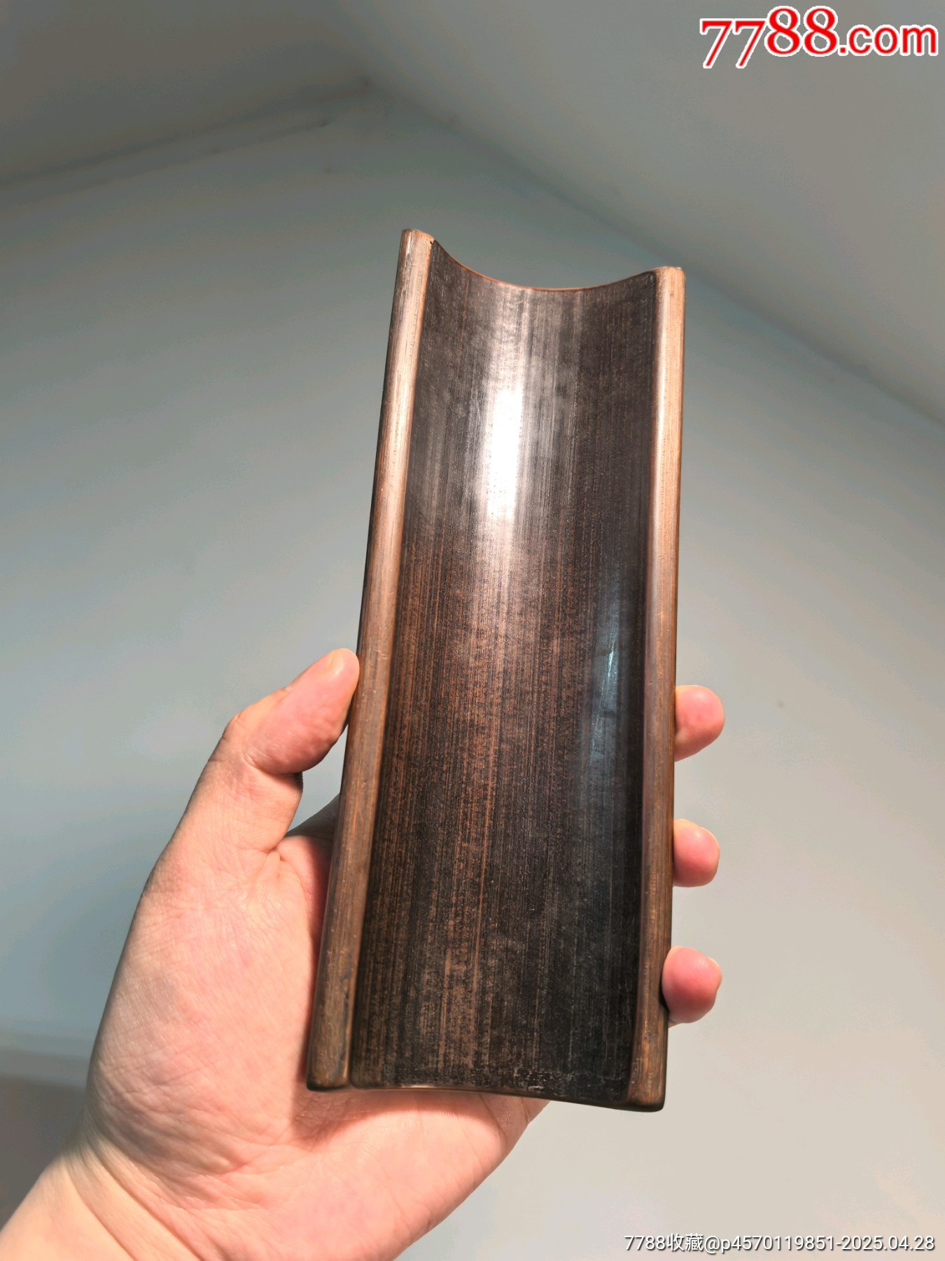 老竹雕佛像詩文人物臂擱鎮(zhèn)紙茶則擺件_價(jià)格397元【蘭馨堂古玩收藏藝術(shù)】_第7張_