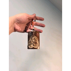 竹雕佛像沙彌掛件掛牌_