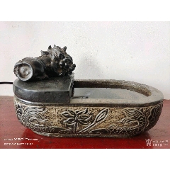 解放文*山西呂梁青石，魚盆流水?dāng)[件