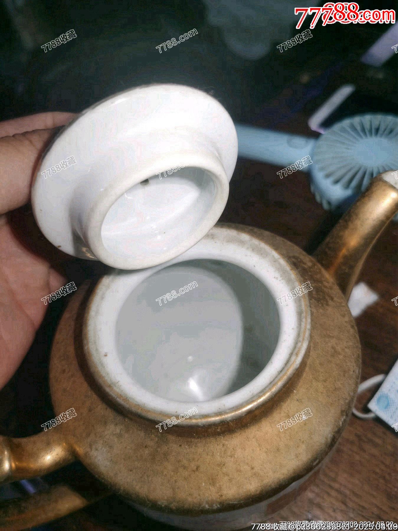 五六七老景德鎮(zhèn)粉彩龍鳳描金茶壺完整，如圖所示發(fā)貨_價格39元_第6張_
