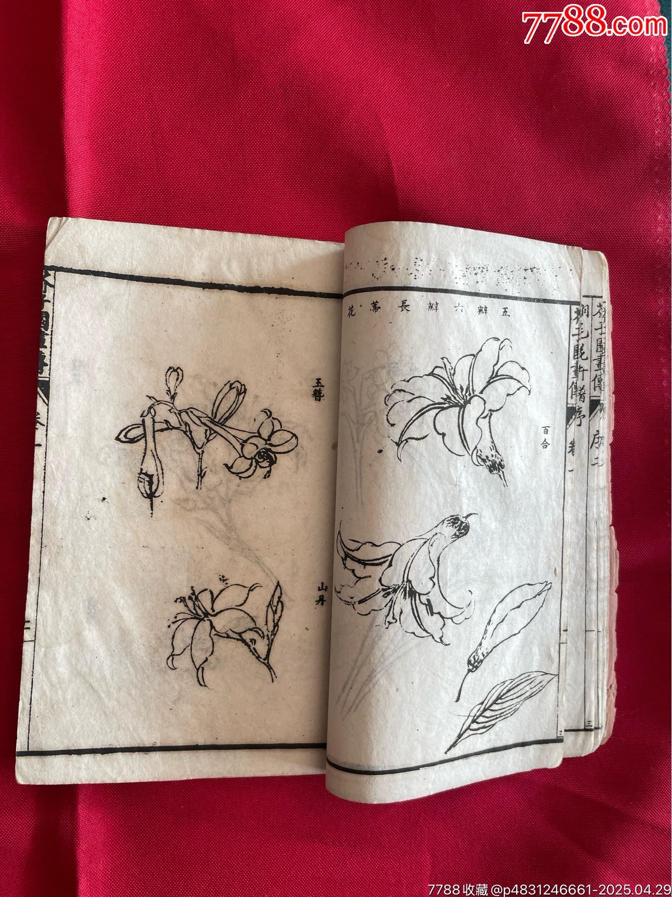 介子園畫(huà)傳2本（內(nèi)頁(yè)完整無(wú)缺）_價(jià)格106元_第8張_