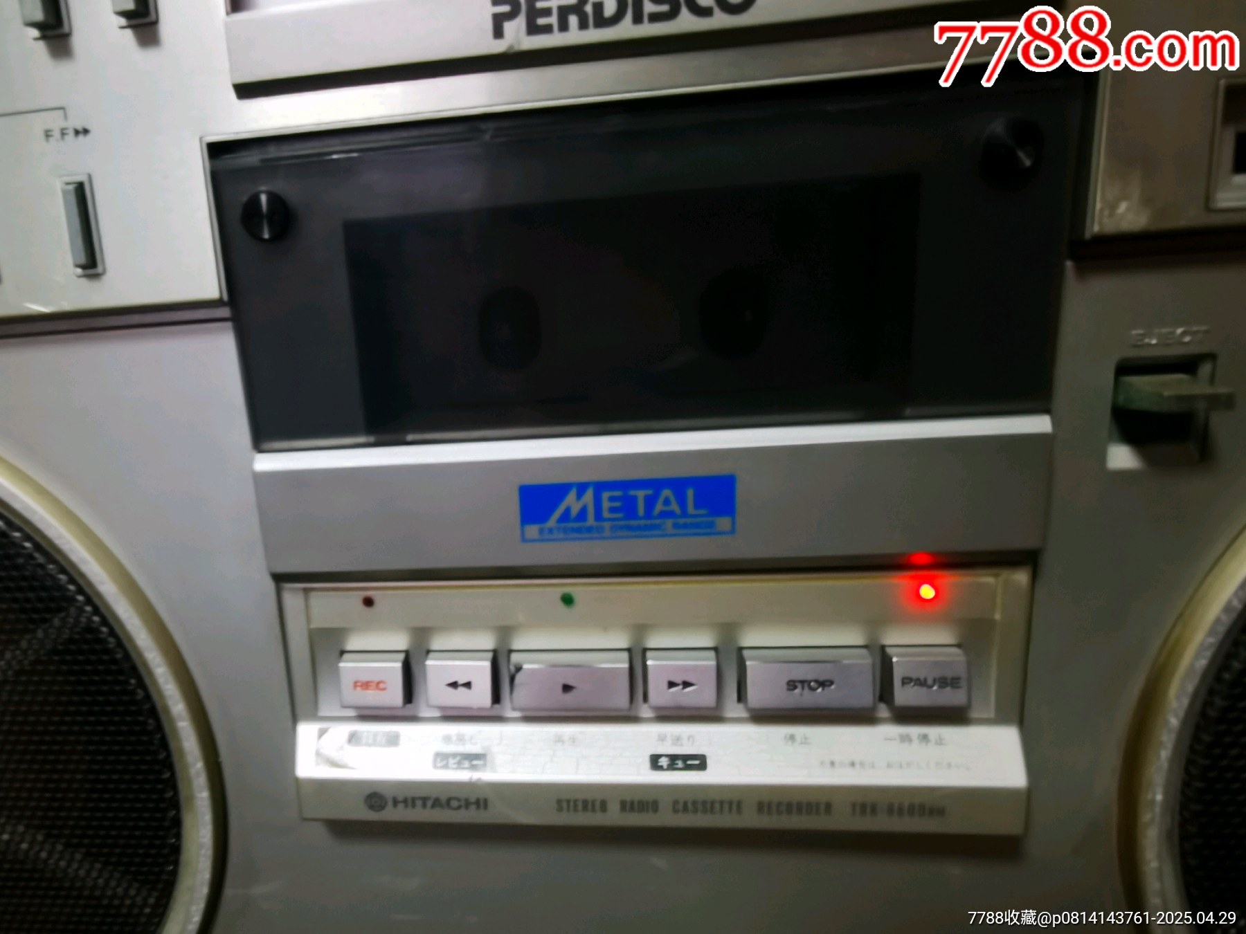 日立大型雙表頭收錄機(jī)TRK-8600RM（卡座有故障）_價格319元_第7張_