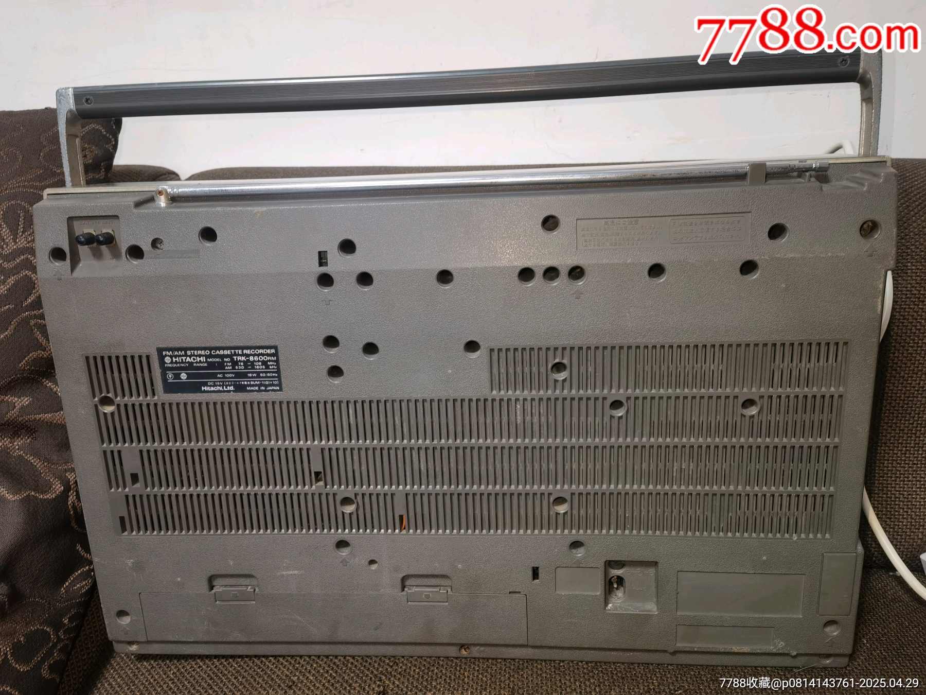 日立大型雙表頭收錄機(jī)TRK-8600RM（卡座有故障）_價格319元_第17張_