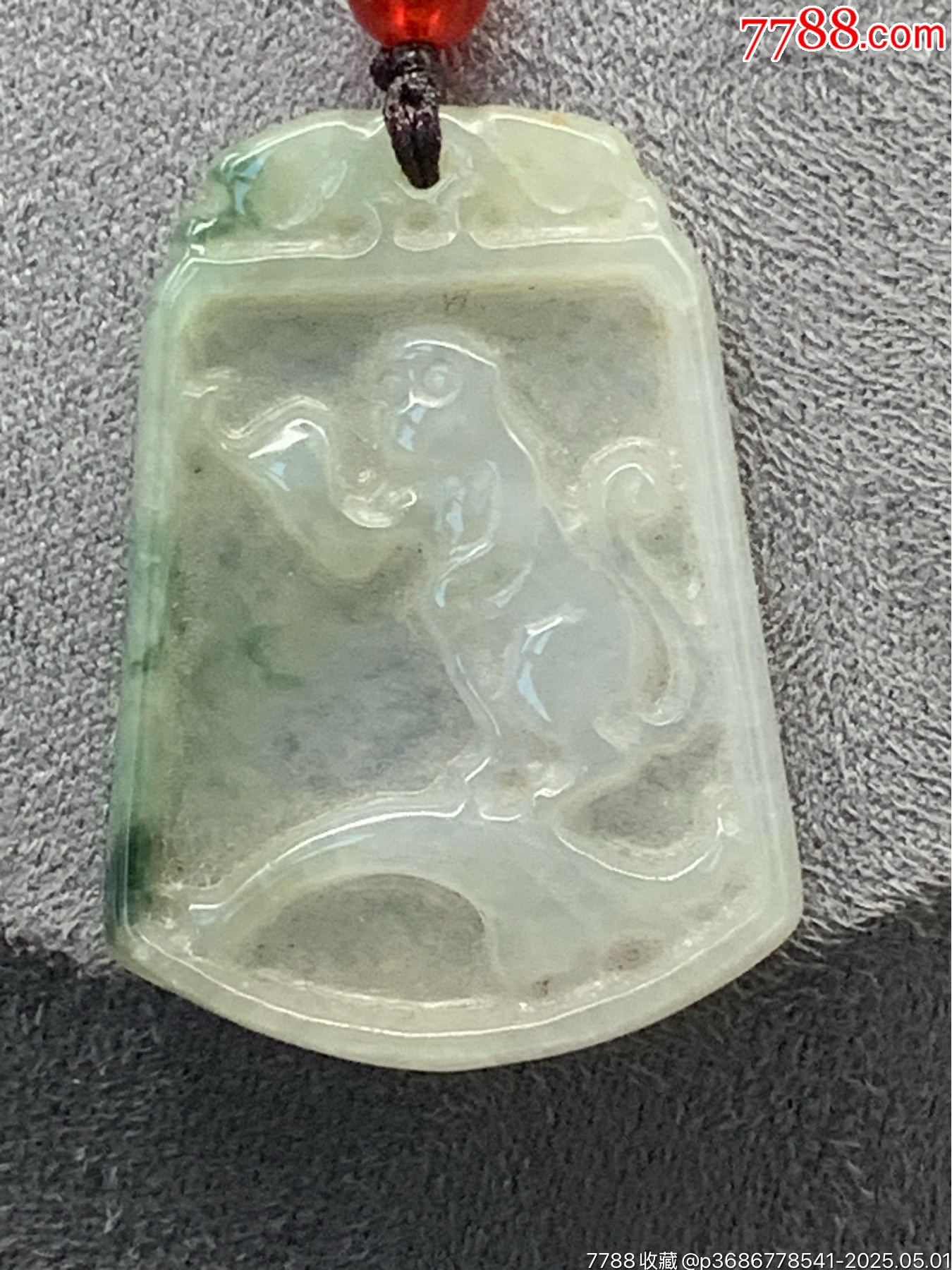 純天然A貨翡翠生肖猴牌子_價格1元_第2張_
