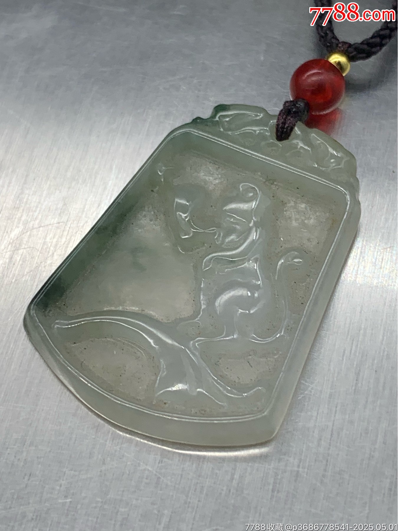 純天然A貨翡翠生肖猴牌子_價格1元_第8張_