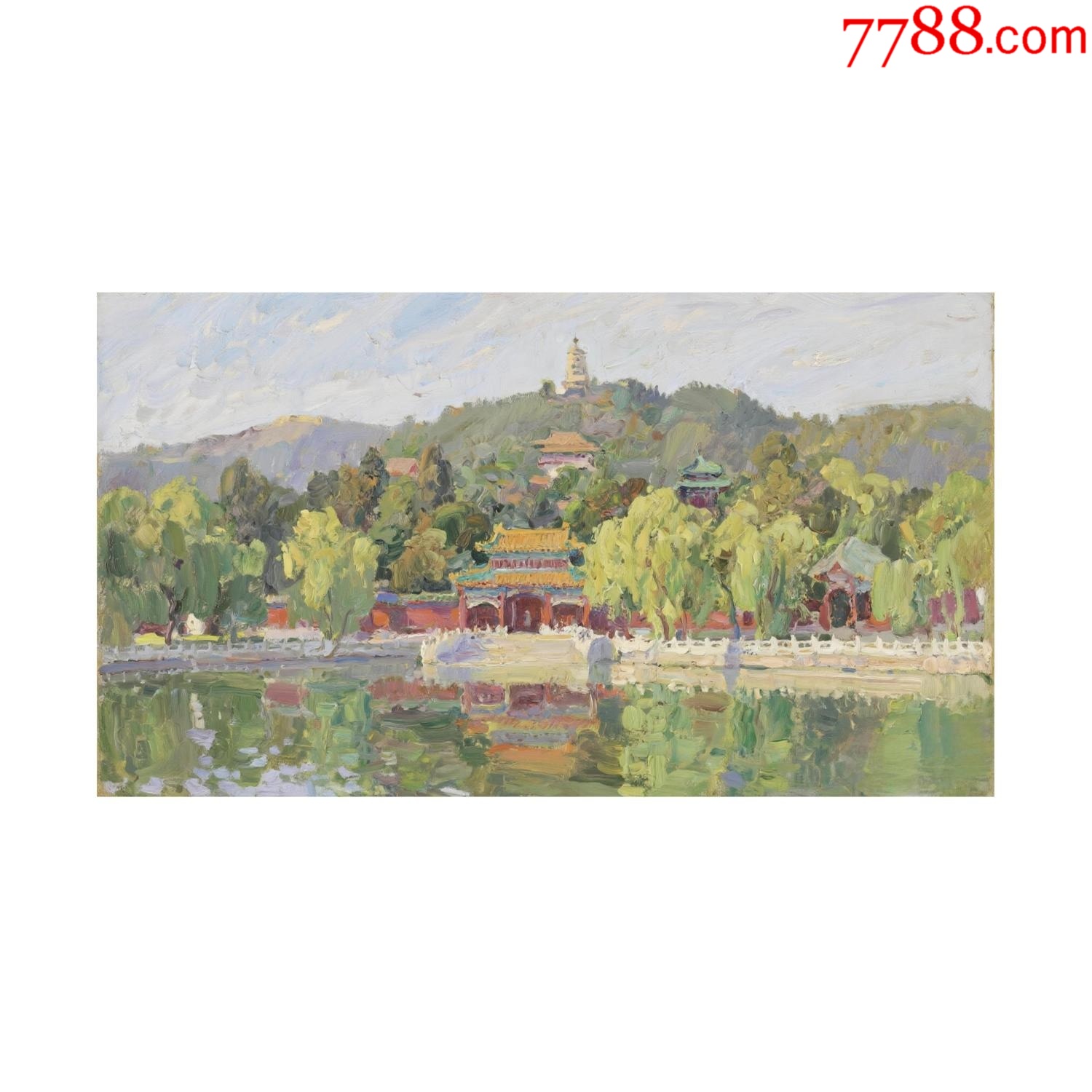 風(fēng)景油畫原創(chuàng)作品_價格50元_第1張_