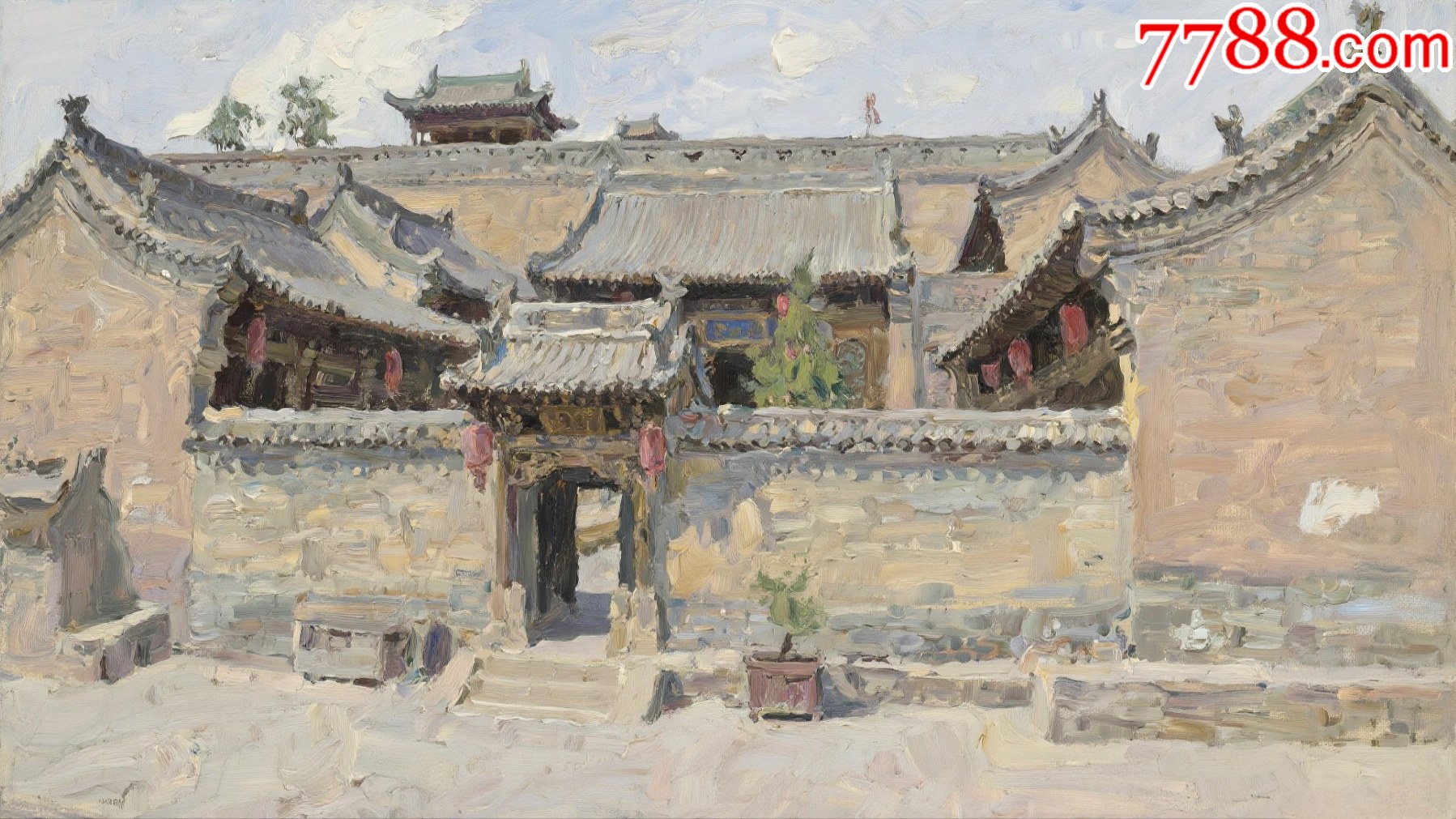 風景油畫原創(chuàng)作品_價格50元_第1張_