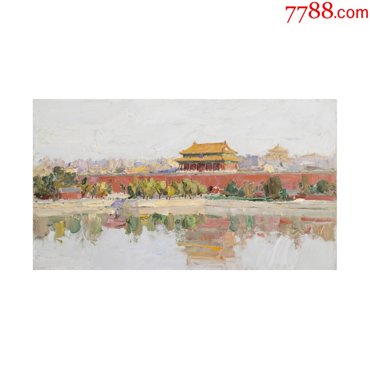 風景油畫原創(chuàng)作品_價格50元_第1張_