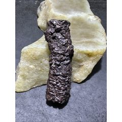 精美罕見戈壁管狀黑金剛原石一塊，(au41183378)_文玩迷福利社