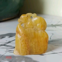 田黄石 瑞獣方型印章54*53.5*36.7㎜ 重さ160g【e153】 田黄石 瑞獣方型印章54*53.5*36.7㎜ 重さ160ge153