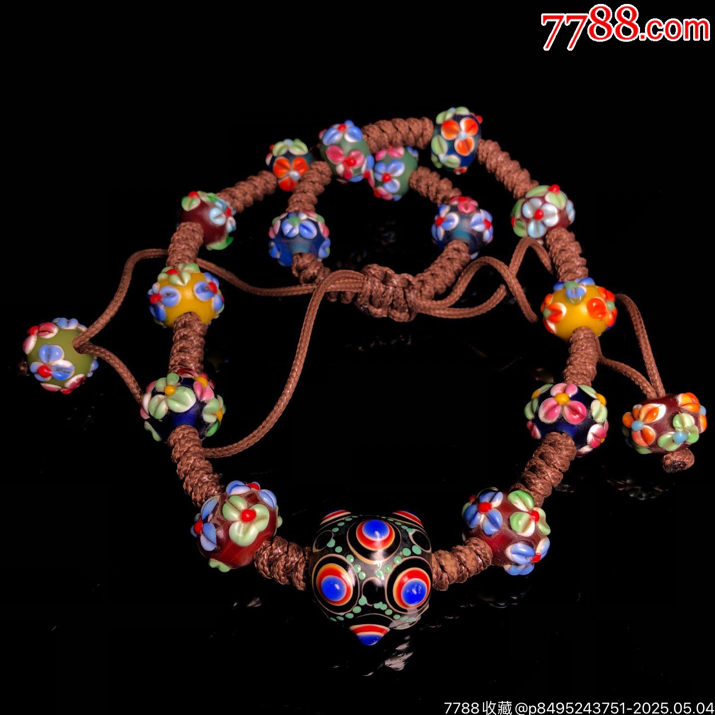 回流老料流光溢彩花琉璃項(xiàng)鏈_價(jià)格299元【子健老貨】_第3張_