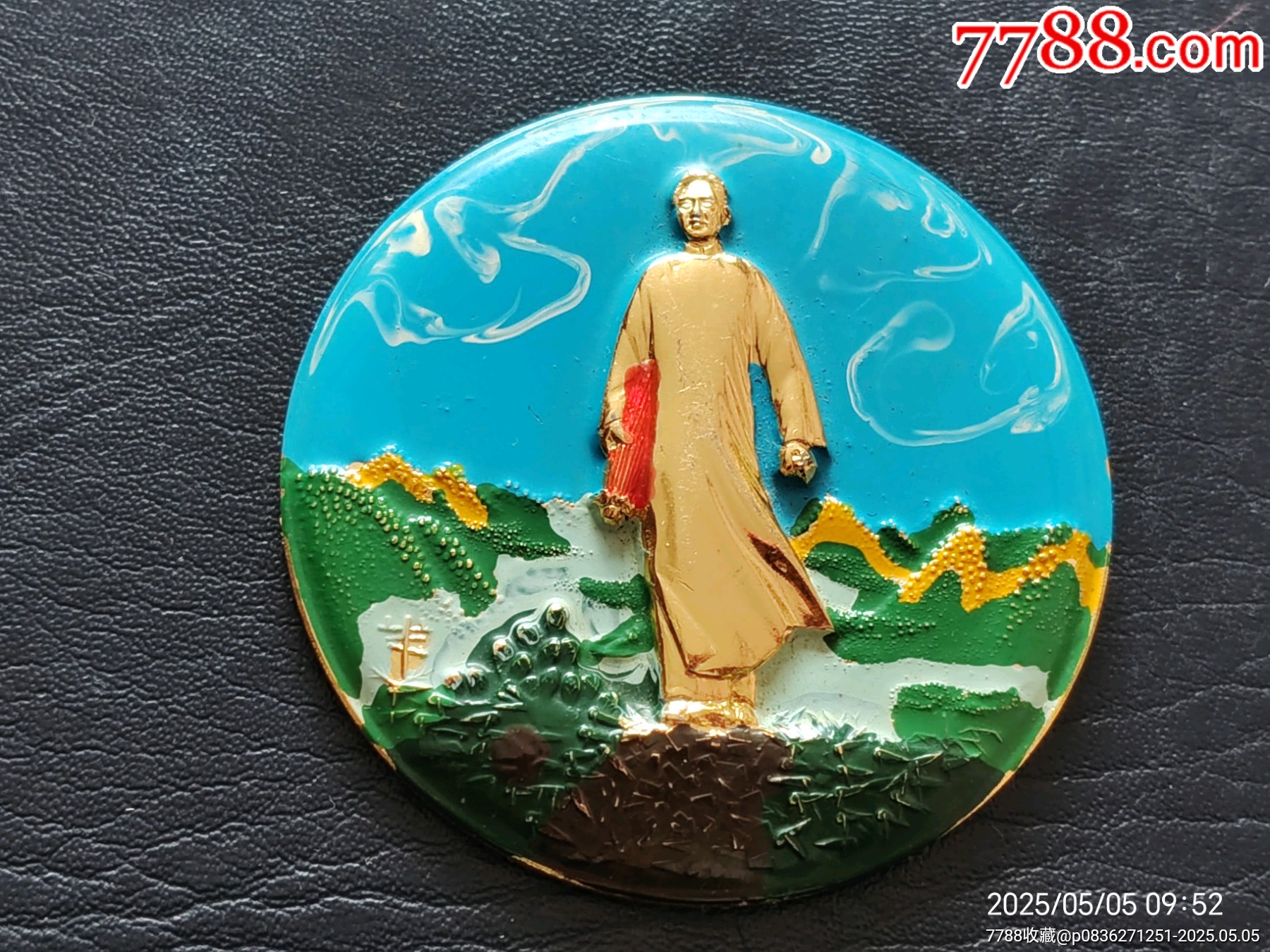 十分少見的老油彩紅傘，尺寸大，題材好，_價(jià)格748元_第5張_