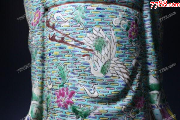 清晚期：特大型粉彩財(cái)神爺抱童子造像57㎝，景德鎮(zhèn)“福建會(huì)館”款！_價(jià)格1988元【優(yōu)品好店】_第8張_