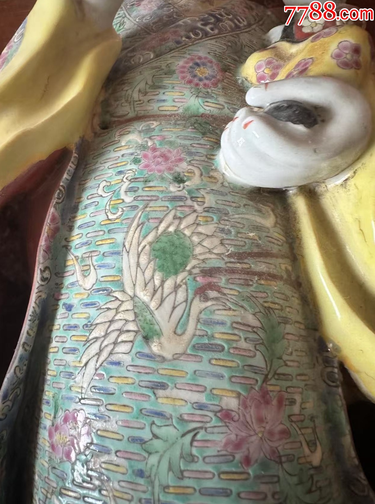 清晚期：特大型粉彩財(cái)神爺抱童子造像57㎝，景德鎮(zhèn)“福建會(huì)館”款！_價(jià)格1988元【優(yōu)品好店】_第13張_