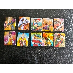 奇多三國塑閃卡10張
