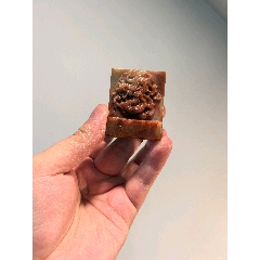 壽山石雕龍印章_
