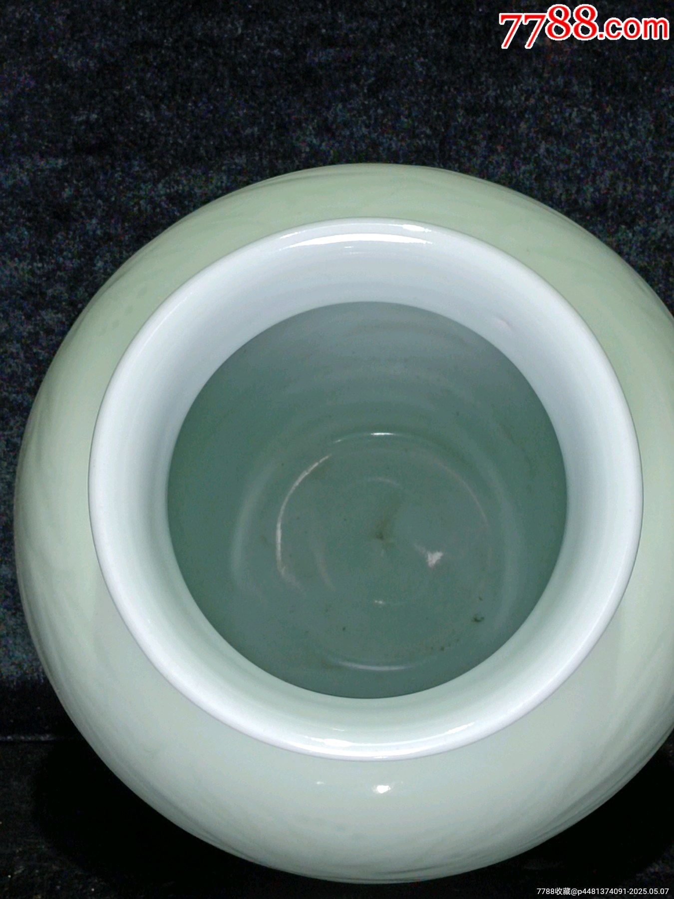 全美品民國豆青地花卉紋罐_價格697元_第7張_