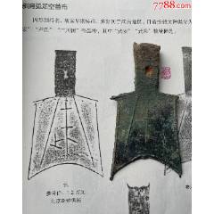 斜肩弧足空首布“武”，送錦盒?。ū菊疽谚b定）