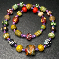 絞胎琉璃古珠佛珠