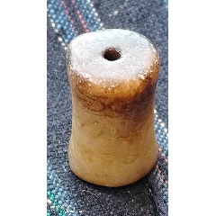 和田玉束腰小玉柱_