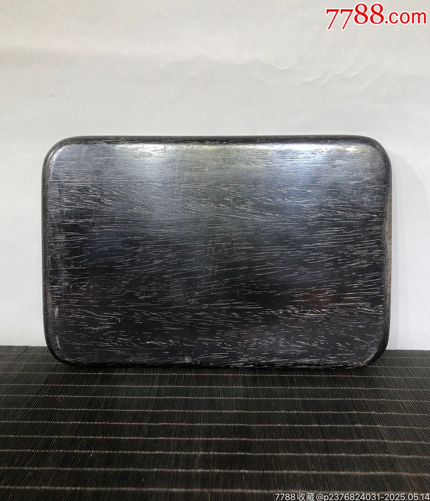 獨(dú)板紫檀鑲貝殼鳥踏花枝盤子，_價(jià)格199元【子健老貨】_第9張_