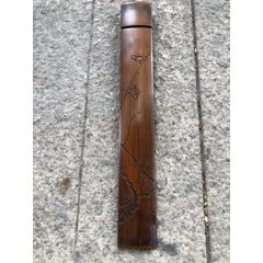 梅花竹刻書簽