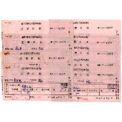 1972年南市區(qū)服務(wù)公司退賠收據(jù)6張（文*抄家退回物資賠償）