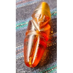 水晶雕刻翁仲掛件_
