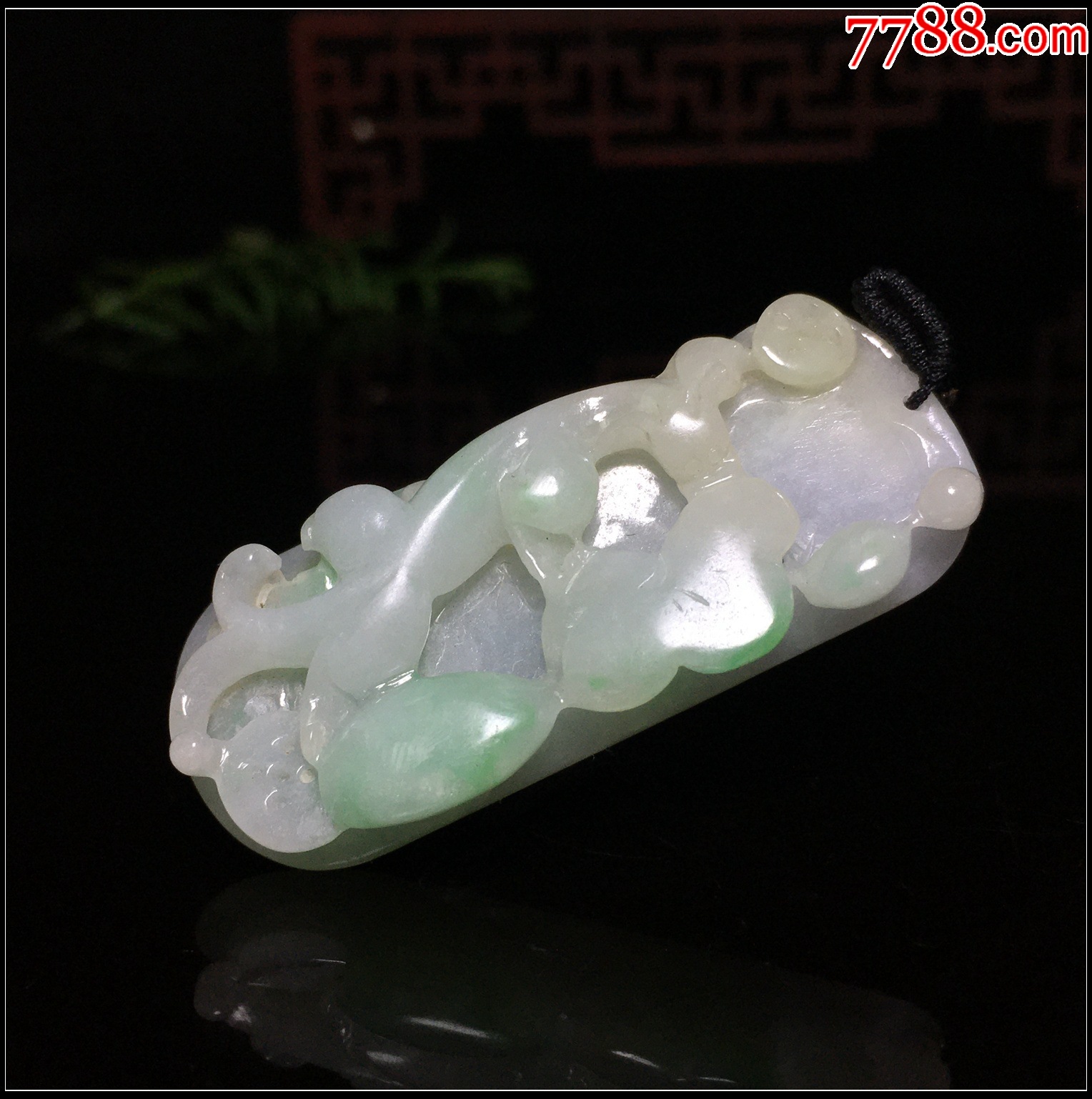 緬甸翡翠A貨飄綠螭龍如意吊墜_價(jià)格288元_第1張_