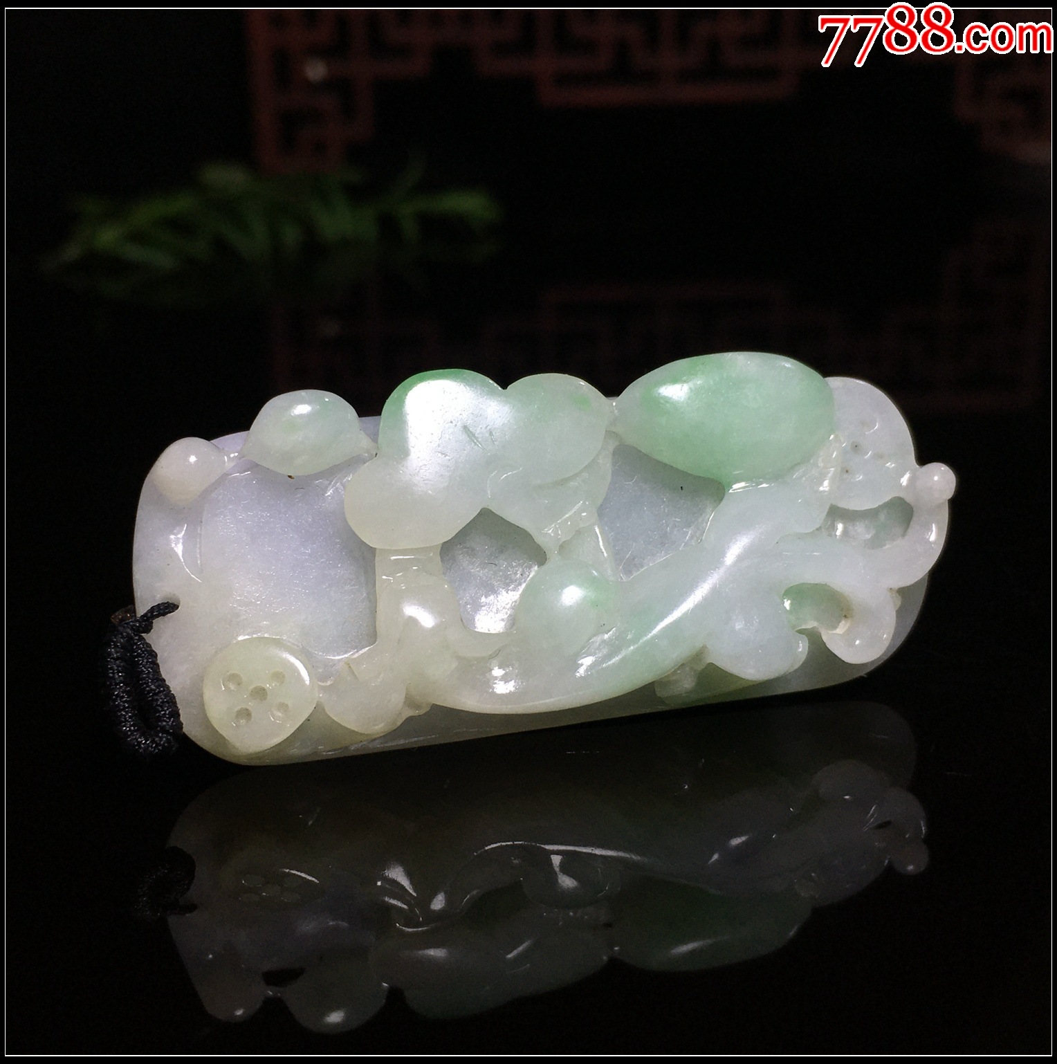 緬甸翡翠A貨飄綠螭龍如意吊墜_價(jià)格288元_第5張_