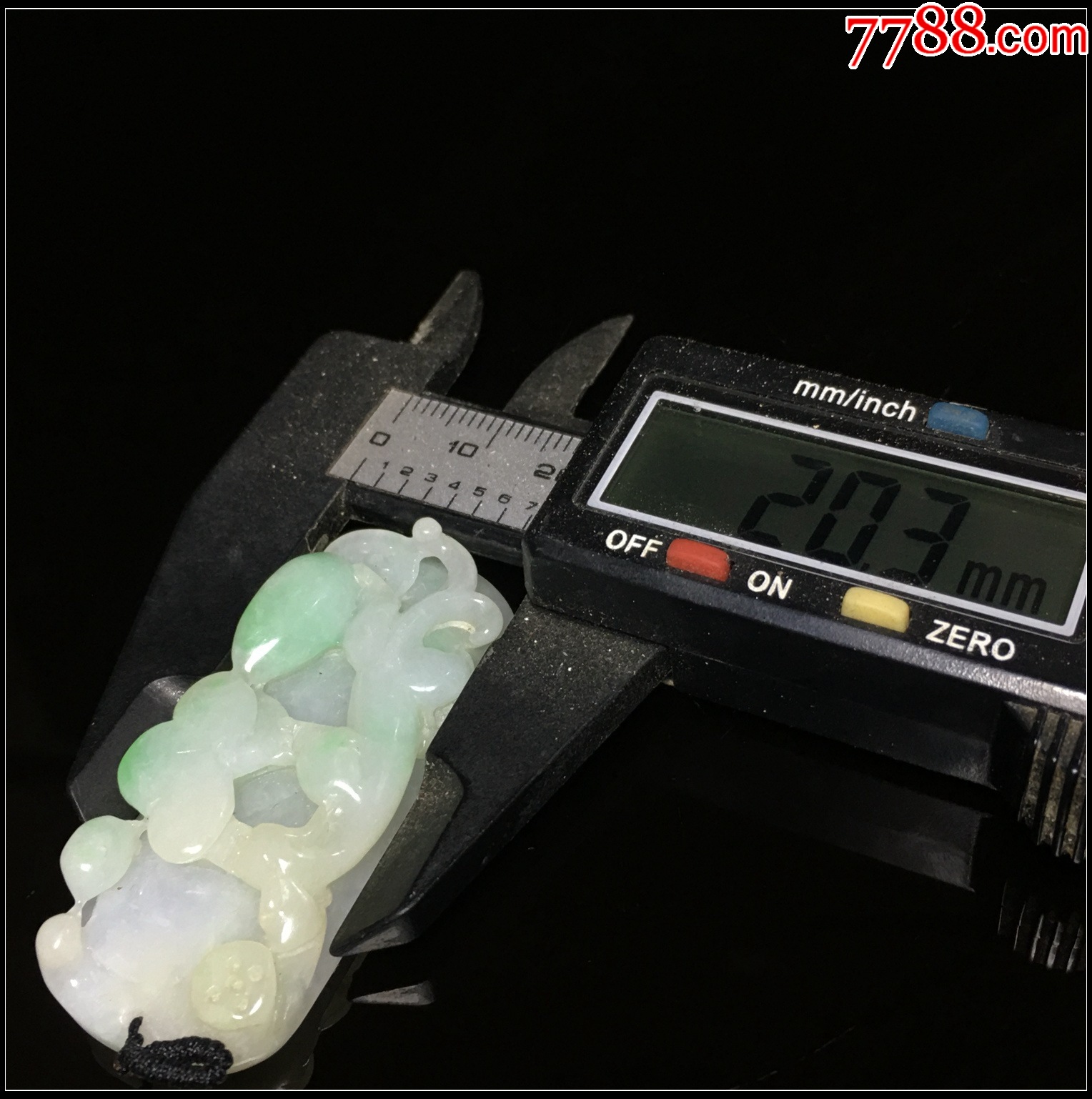 緬甸翡翠A貨飄綠螭龍如意吊墜_價(jià)格288元_第8張_