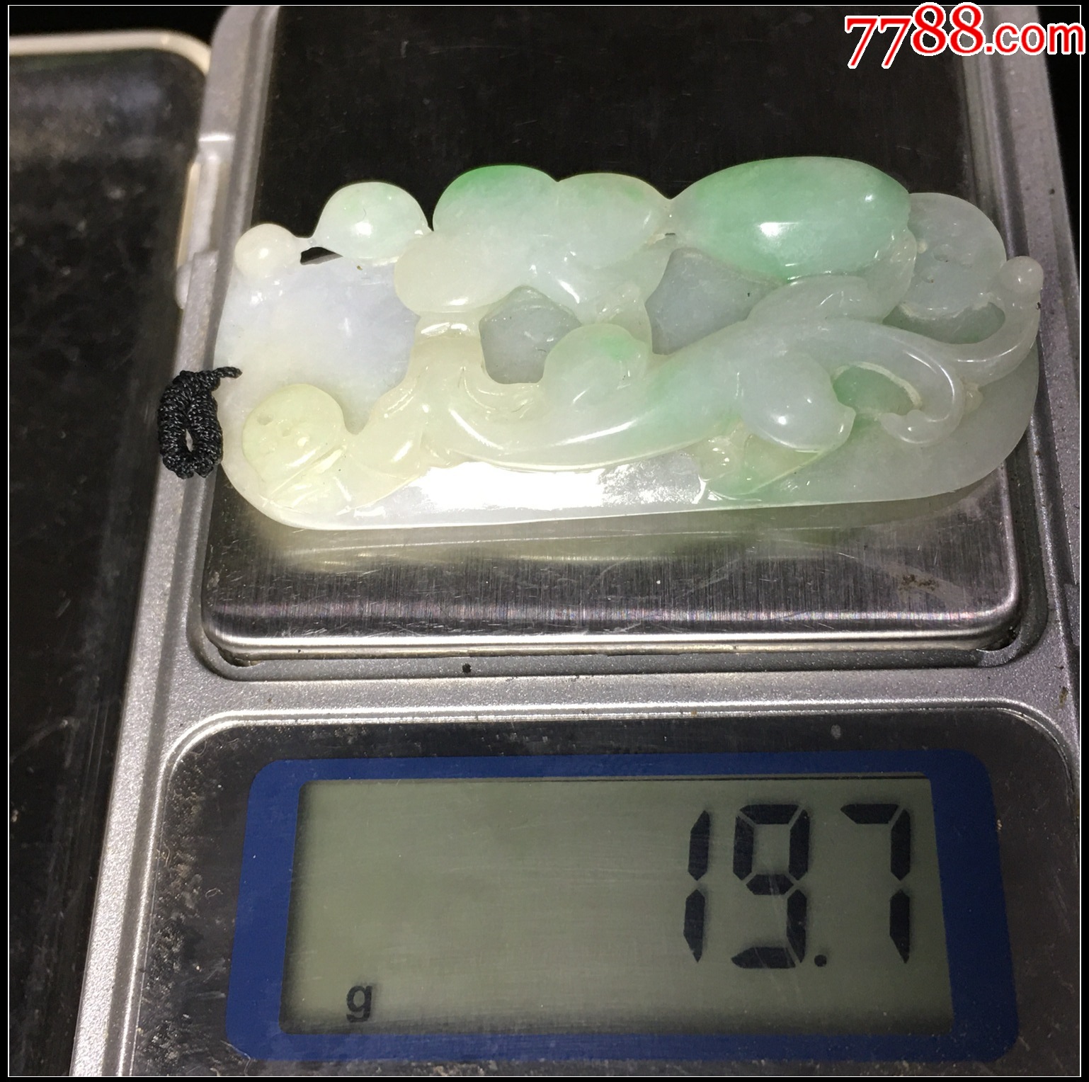 緬甸翡翠A貨飄綠螭龍如意吊墜_價(jià)格288元_第9張_