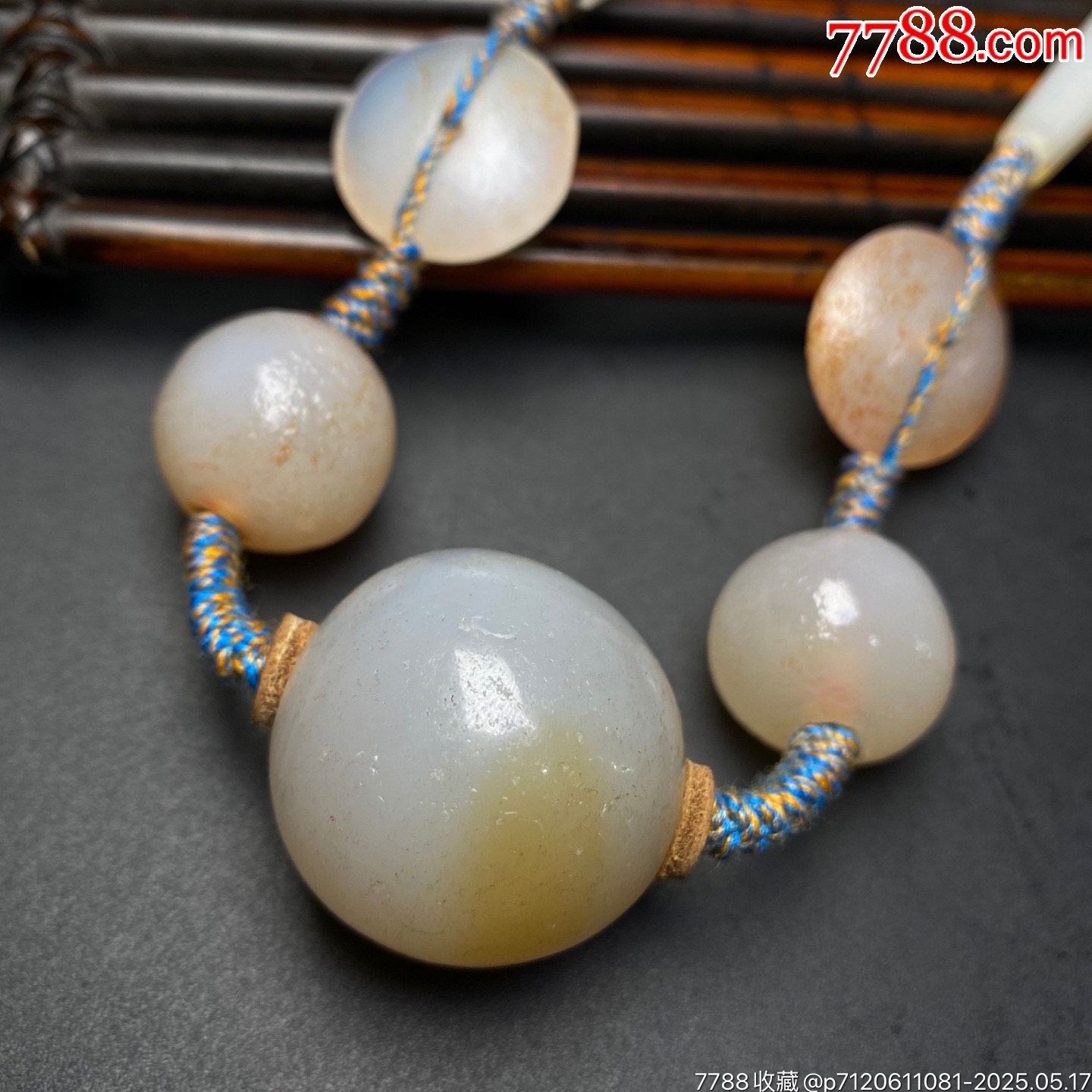 珍藏遼金老瑪瑙翎管搭配老瑪瑙糖球編制項(xiàng)鏈_價(jià)格499元【子健老貨】_第3張_